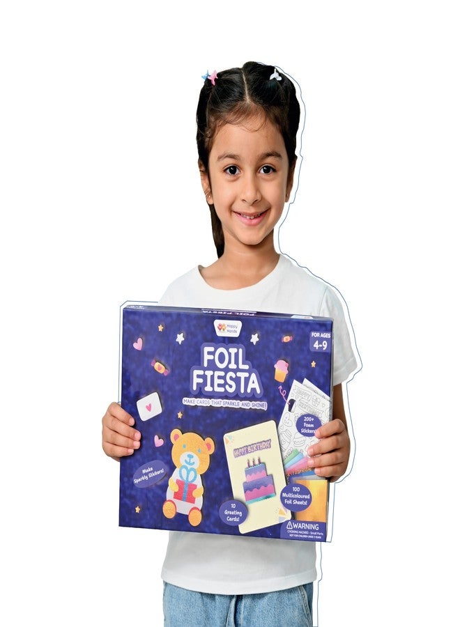 HAPPYHANDS Foil Fiesta - Card Making Set, Mess-Free Art, Craft Kits, Gifts for Kids Ages 4, 5, 6, 7, 8, 9 - Image 5